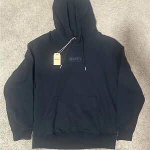 Gempry, Grape Vine Print, Black, Brand New, 100% Cotton Hoddie Small Buisness.